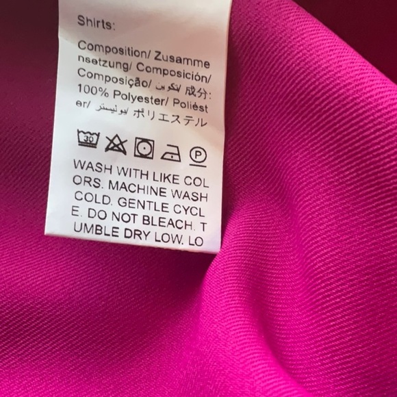 Shein Women’s Magenta V-Neck Flounce Sleeves Barbiecore Short Set Size X-Large - Picture 8 of 11